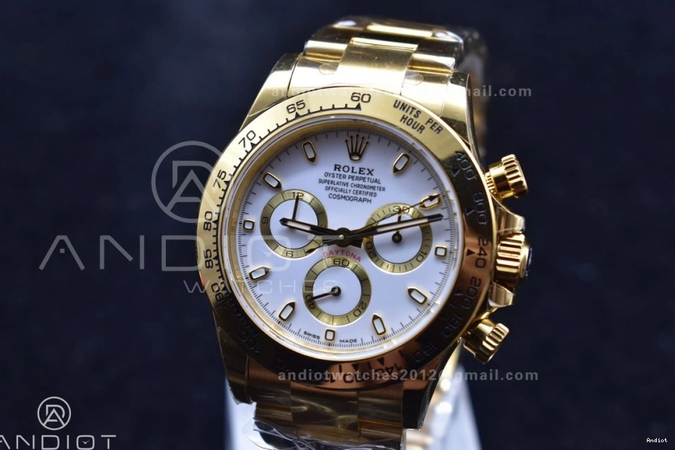 Edition Best 1:1 Daytona White YG BTF on Dial 116508 Bracelet SA4130 1121